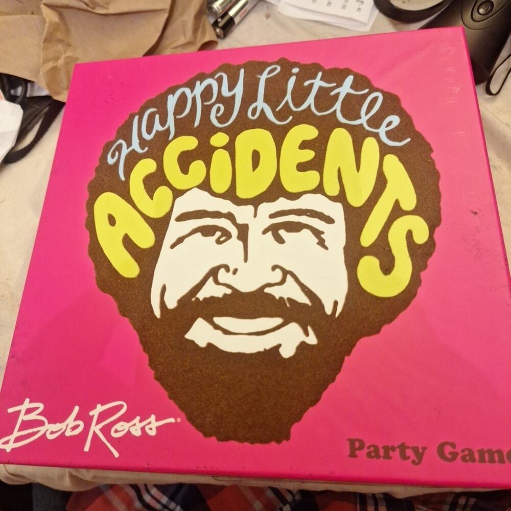 Big G Creative BOB ROSS HAPPY LITTLE ACCIDENTS Party Game Instructions Complete